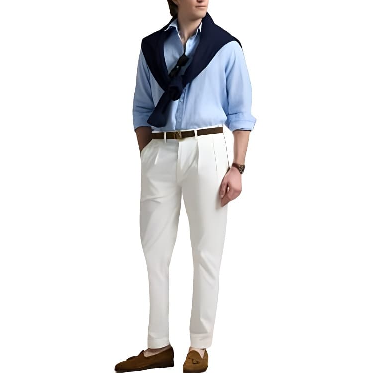 Рубашка Polo Ralph Lauren Мужская Рубашка Синяя - изображение 2