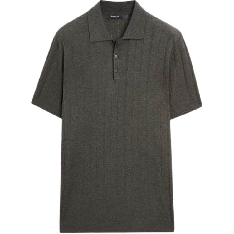 Поло Massimo Dutti Темно-серая мужская поло - изображение 1