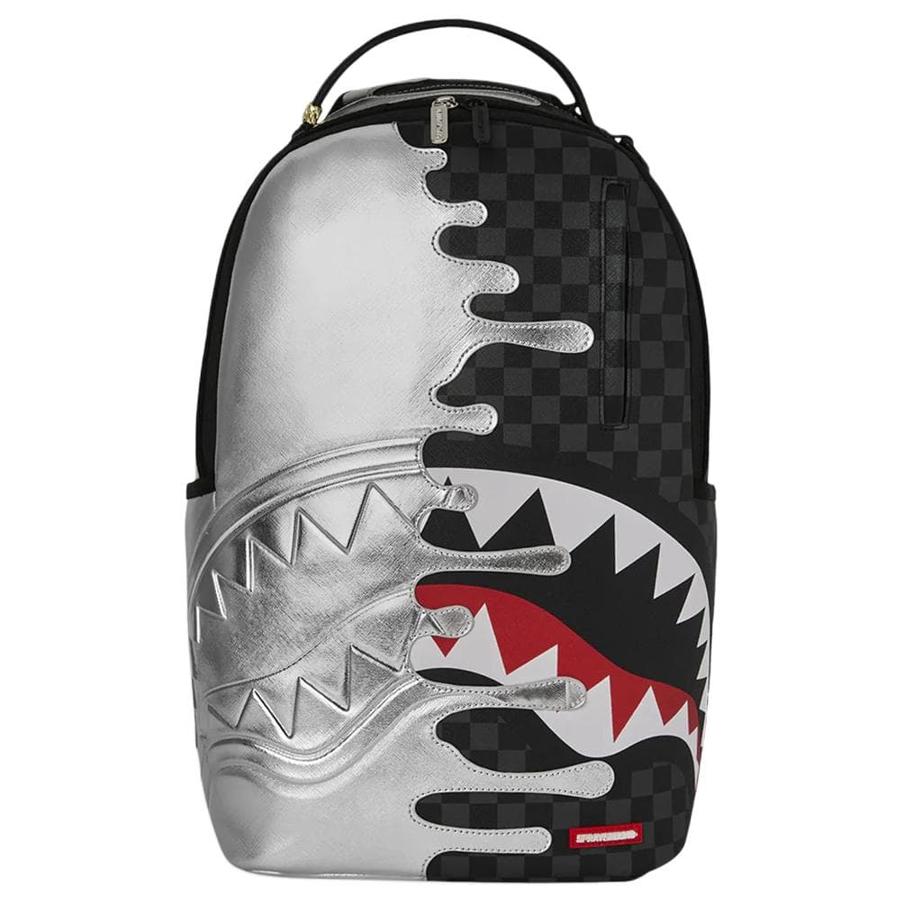Рюкзак SPRAYGROUND ПВХ Рюкзак Унисекс Серебряный и Черный - изображение 1