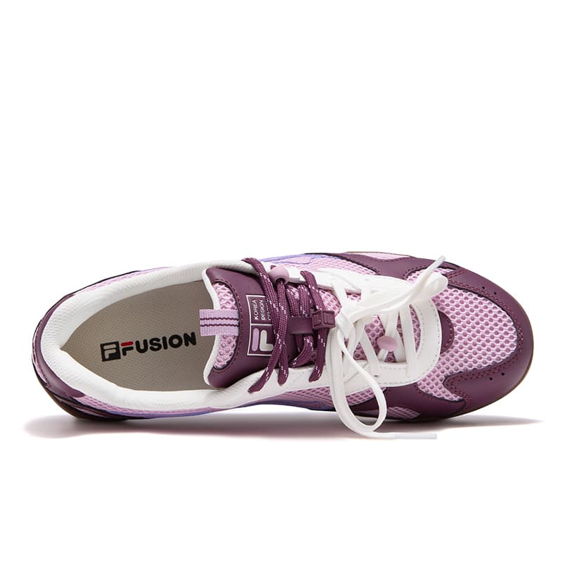 Кроссовки FILA FUSION Flora Дышащая Низкая Повседневная Обувь Женская Туманно-фиолетовая - изображение 4