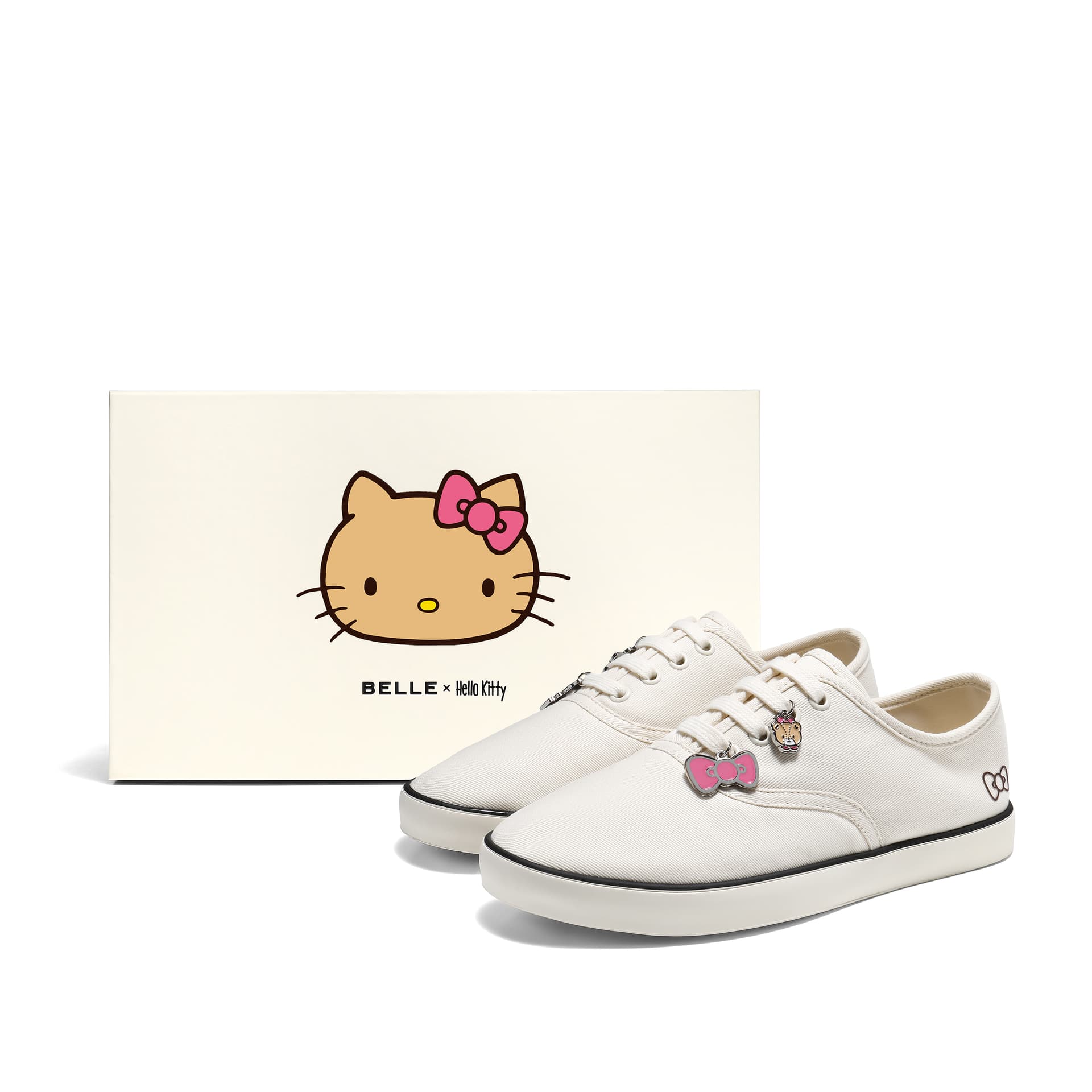 Кроссовки BELLE x Hello Kitty Модные низкие скейтбординги Хелло Китти для женщин - изображение 2