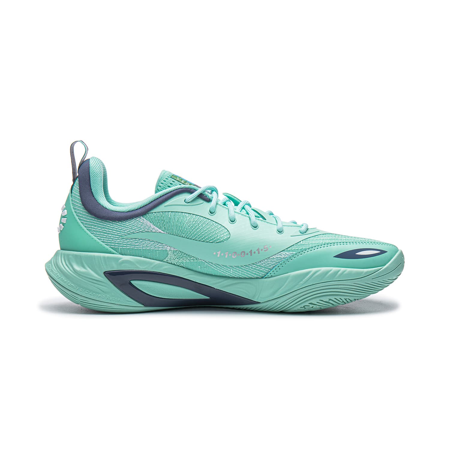 Кроссовки для баскетбола Li NING DLO2 Низкие Баскетбольные Кроссовки Унисекс Селадон Бирюза - изображение 2