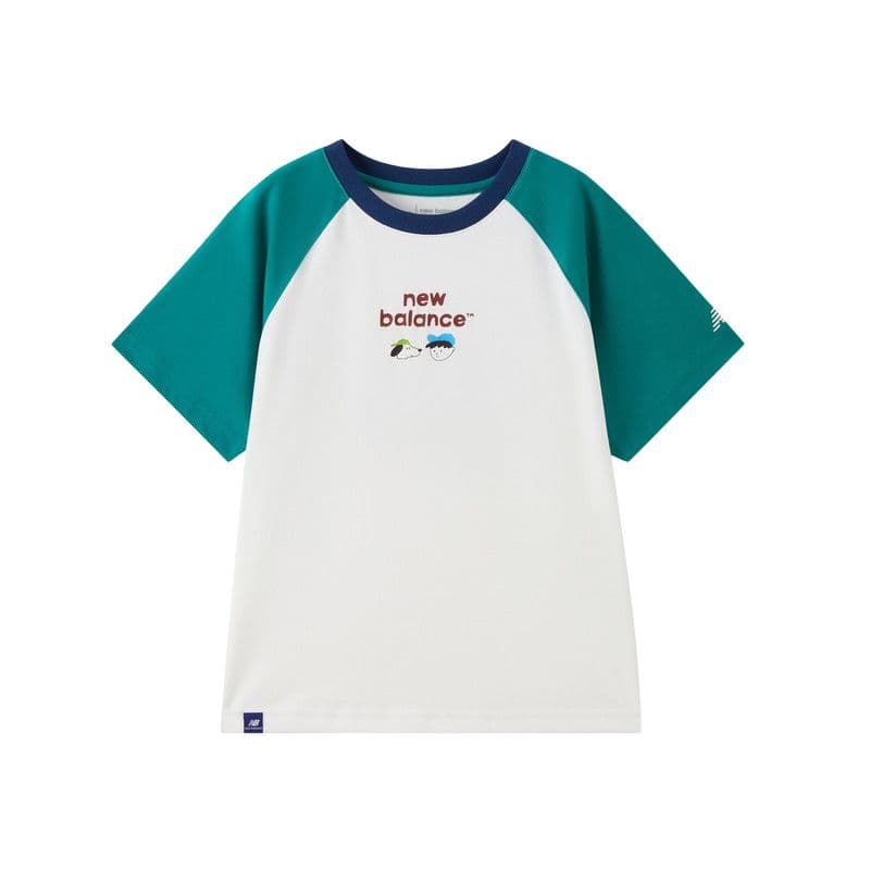 Футболка New Balance Зеленые Детские Футболки - изображение 1