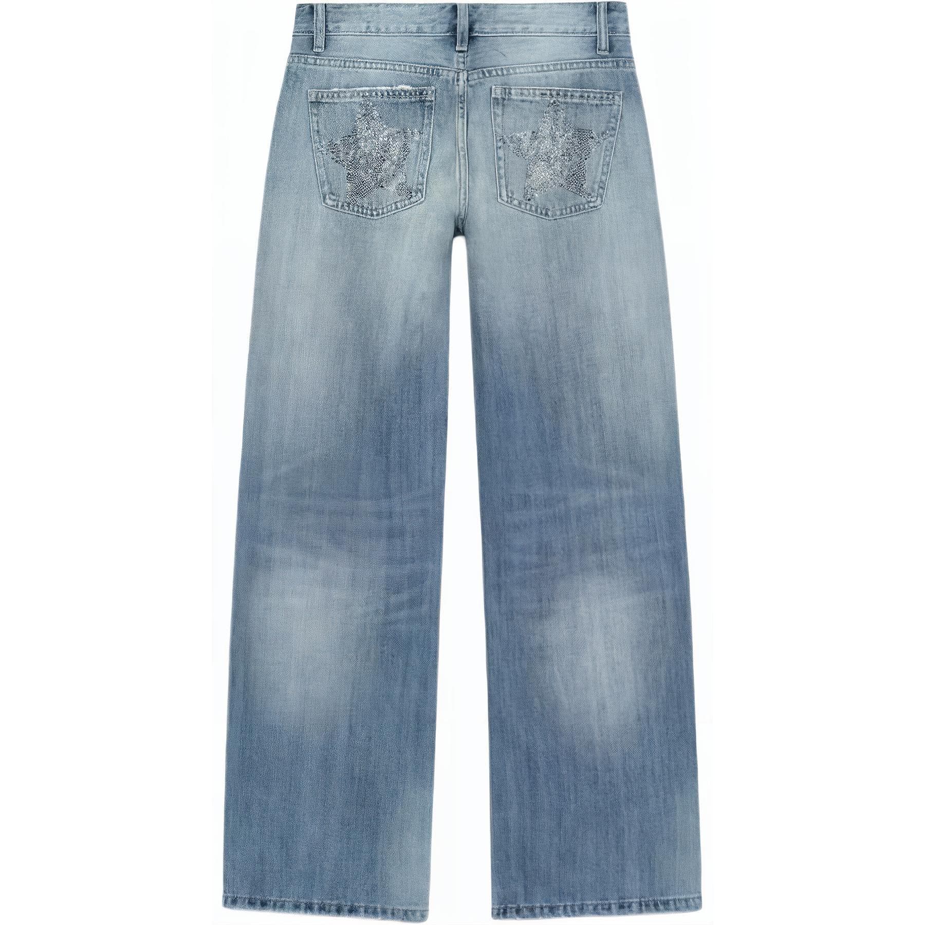 Джинсы ZARA Trf Blue Women's Jeans ZARA Trf Синий Женские Джинсы - изображение 2