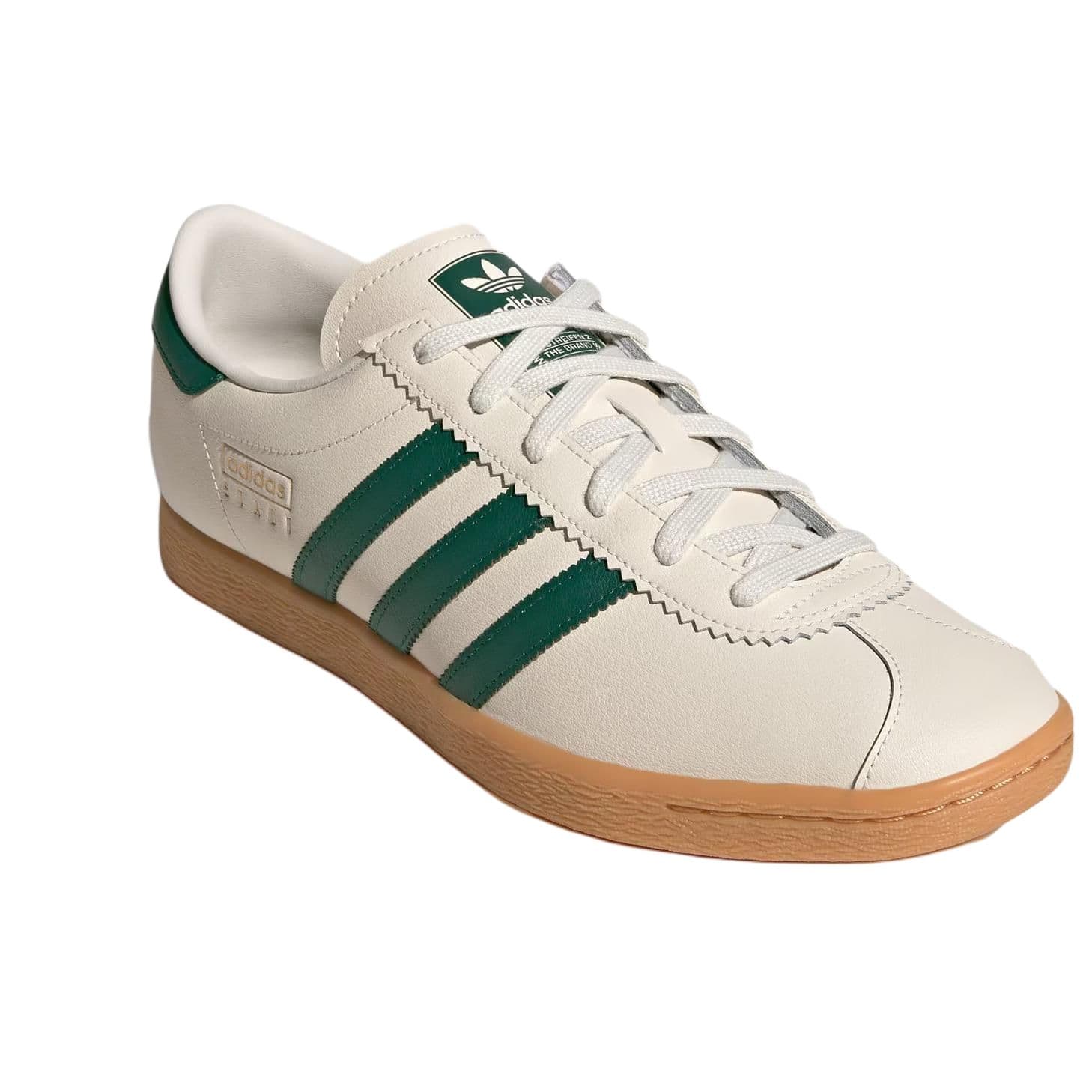 Кроссовки Adidas Originals Stadt Low Топ Кеды немецкой армии (GAT) Унисекс Бежево-зеленый - изображение 3
