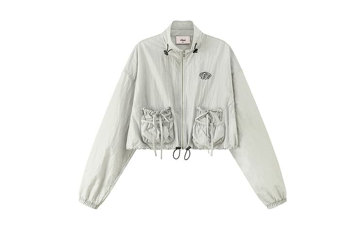 CHUU Light Gray Women's Short Coat CHUU Светло-серый женский короткий пальто - изображение 1