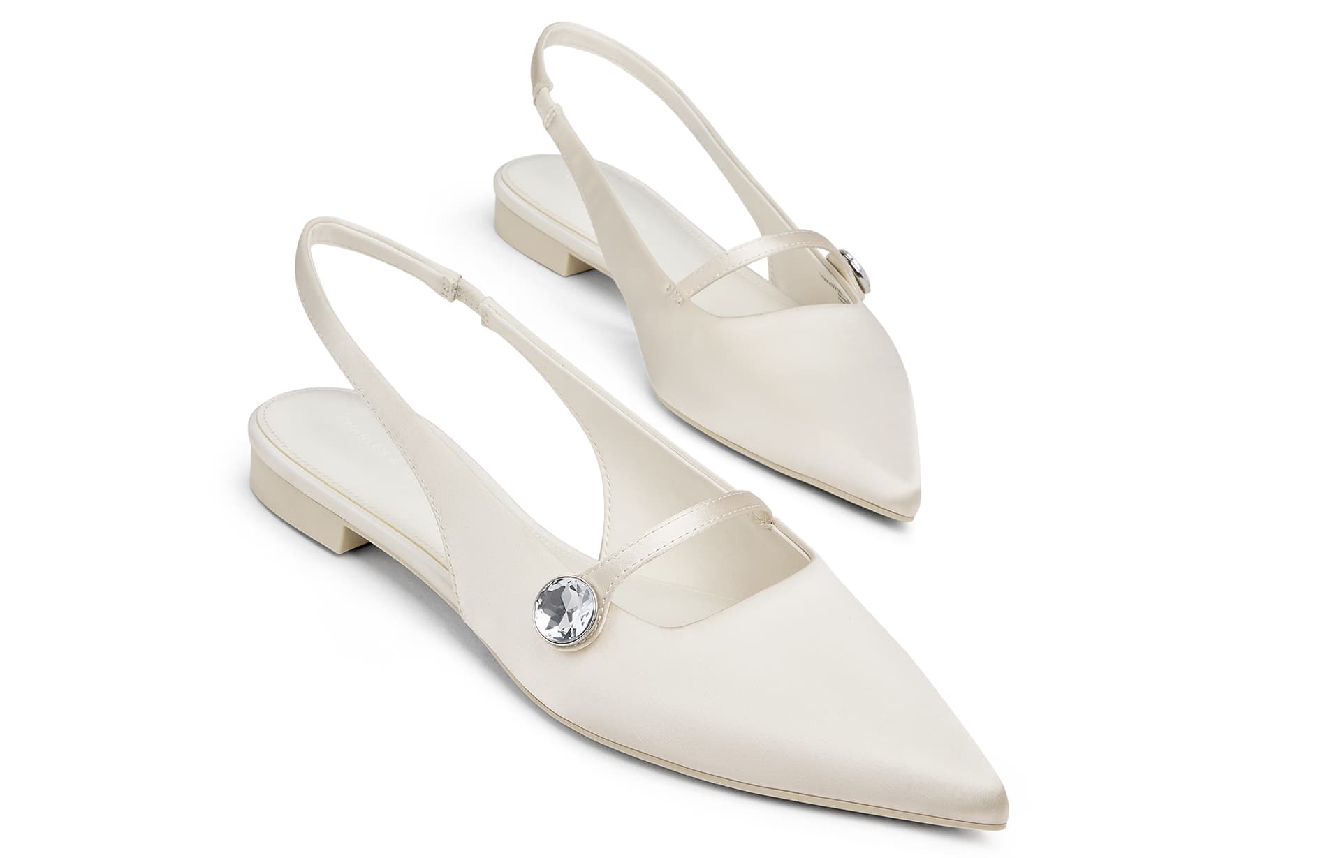 Шлёпанцы CHARLES KEITH Маленькие сандалии CK из ткани с одной шнуровкой 1,5 см женские - изображение 3