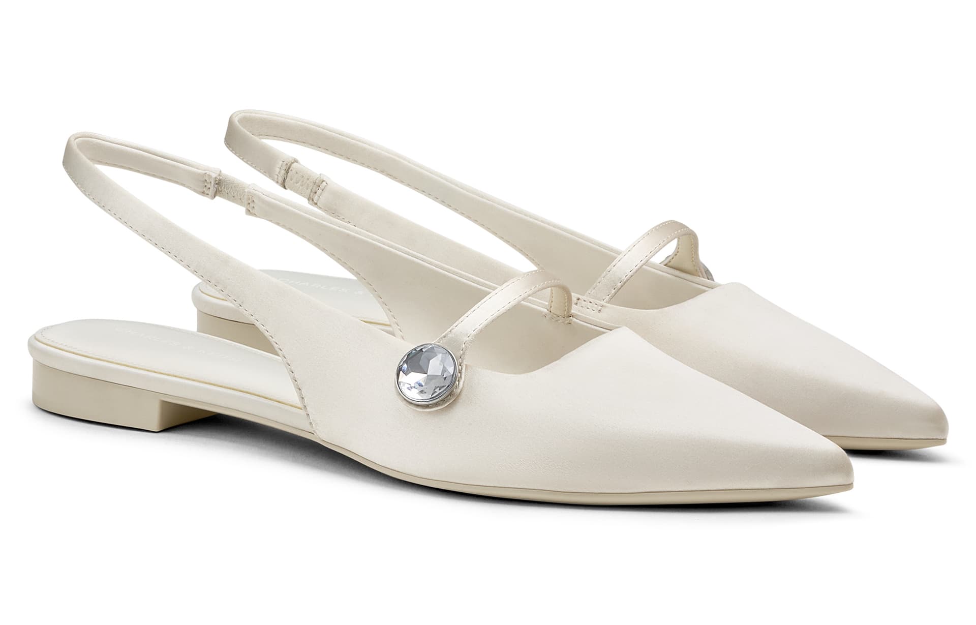 Шлёпанцы CHARLES KEITH Маленькие сандалии CK из ткани с одной шнуровкой 1,5 см женские - изображение 2