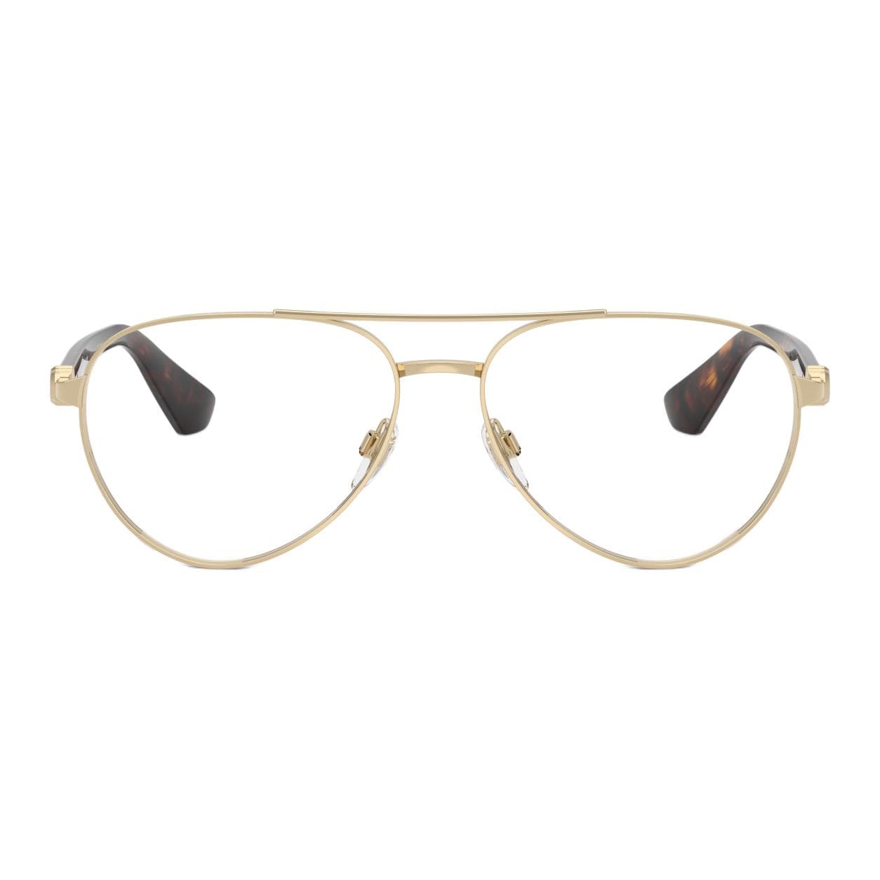 Оправа Burberry Металлические Aviator Очки с диоптриями Мужские Золото Черепаховый - изображение 2