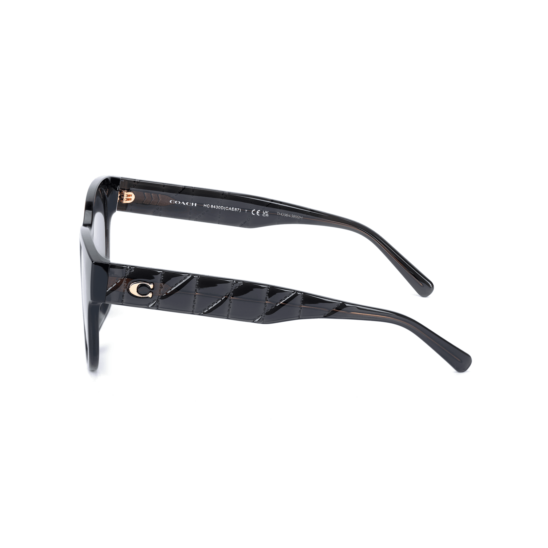 Солнцезащитные очки COACH OVAL SUNGLASSES Женские Черный - изображение 3