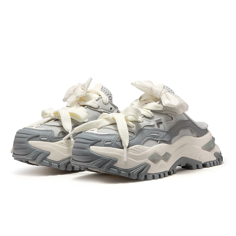 Кроссовки FILA FUSION BIANCO MULE Устойчивый к истиранию Дышащий Легкий Низкий Топ массивные кроссовки Женские - изображение 3