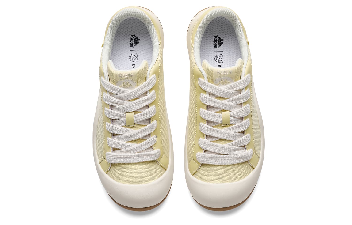 Кроссовки Kappa Cloud Shoes Спина To Спина Противоскользящая Устойчивая к Износу Низкий Топ Скейтборд Обувь Унисекс Сырный Белый - изображение 2