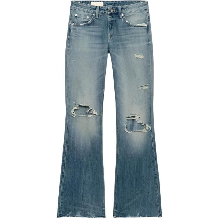 Джинсы ZARA Blue Women's Jeans ZARA Синие Женские Джинсы - изображение 1