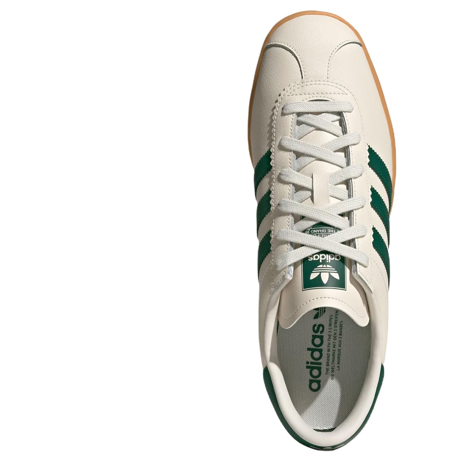 Кроссовки Adidas Originals Stadt Low Топ Кеды немецкой армии (GAT) Унисекс Бежево-зеленый - изображение 4