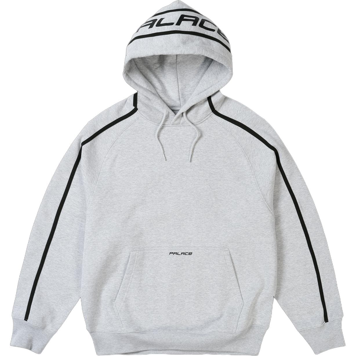 Худи PALACE SS26 Летняя коллекция Runner Hoodie Серый MARL Унисекс - изображение 1