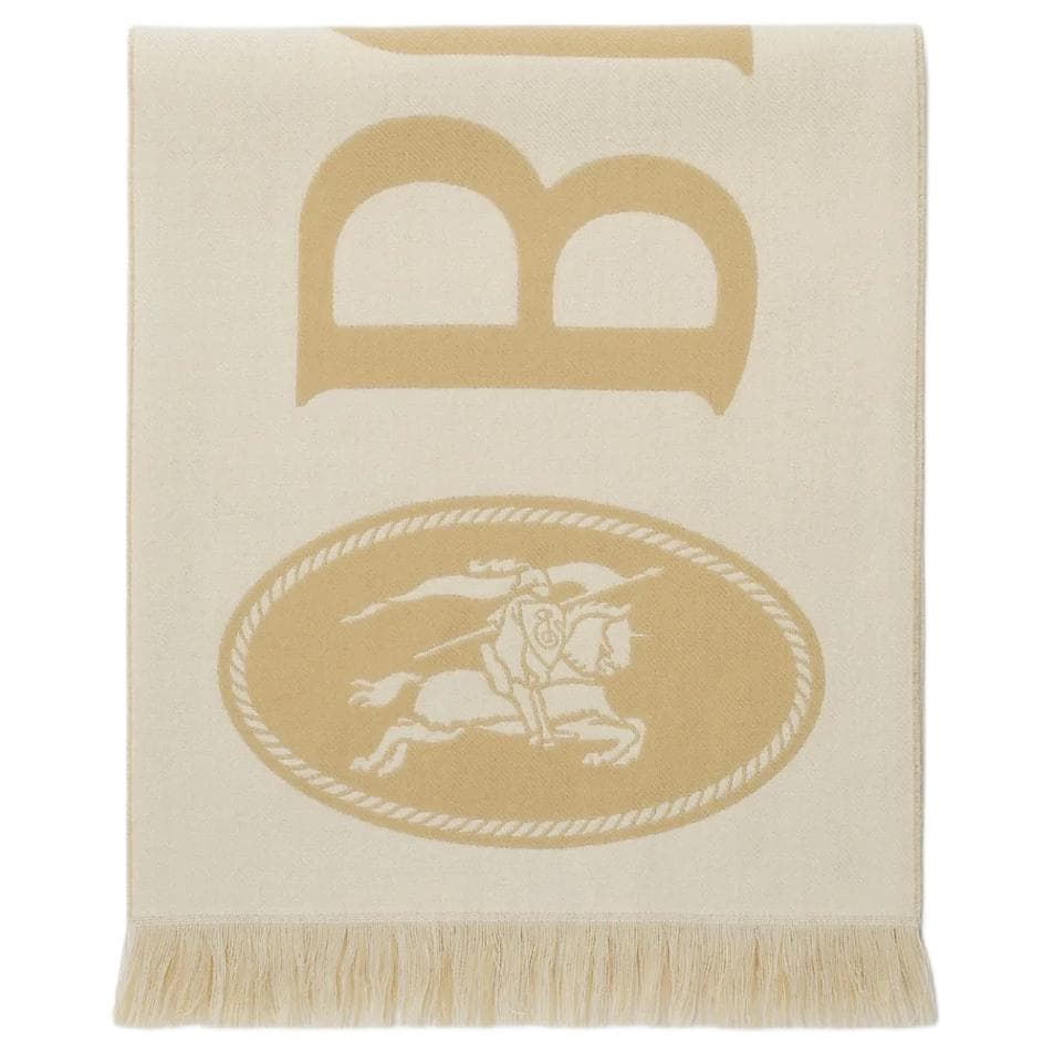 Шарф Burberry Wool Knit Платки Женские Песочно-бежевый - изображение 2