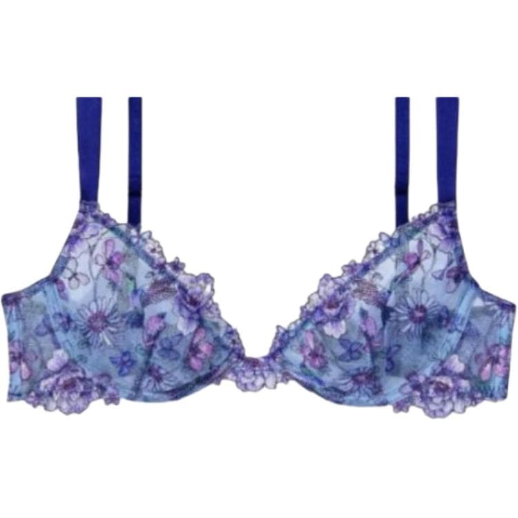 Трусы Victoria's Secret Комплект нижнего белья "Magical Цветочный" Женский Синий Фиолетовый - изображение 2