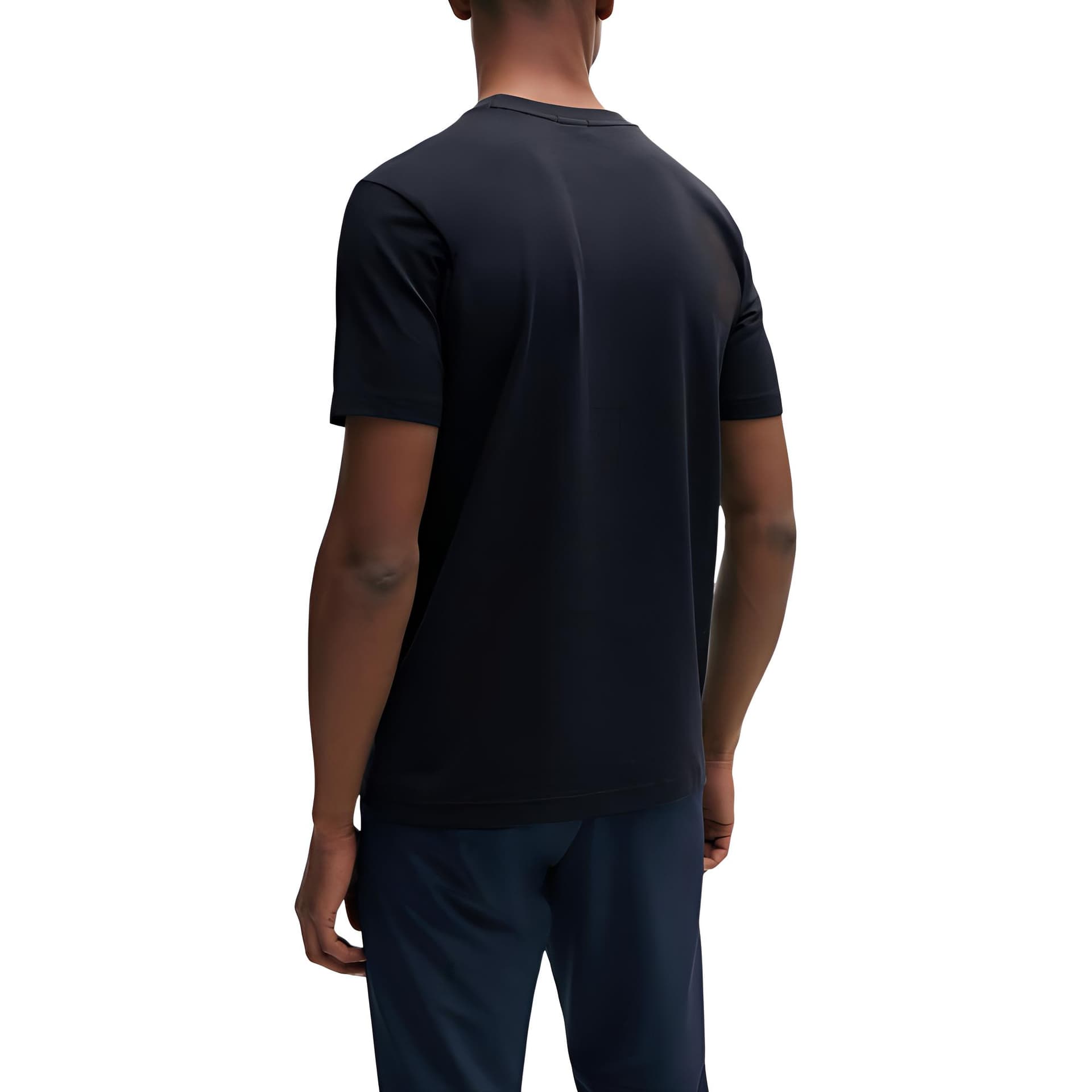 Футболка HUGO BOSS Stretch Cotton Regular Fit T-Shirt With Contrast Logo LogoT - изображение 4