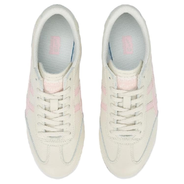 Кроссовки Onitsuka Tiger Machu Racer Коровья кожа Повседневная обувь Унисекс Бежево-розовый - изображение 3