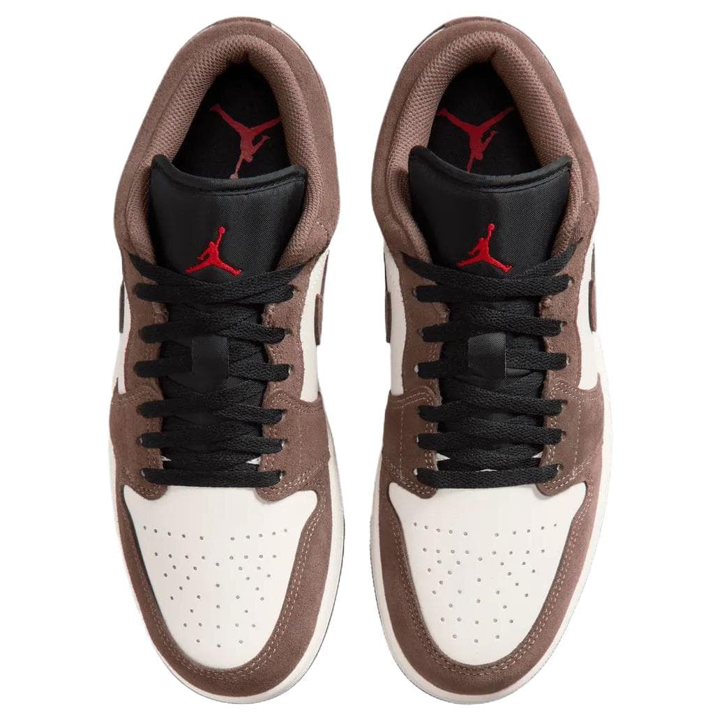 Ретро баскетбольные кроссовки Jordan Air Jordan 1 Low Топ Ретро-баскетбольные кроссовки Унисекс Белый-коричневый - изображение 3