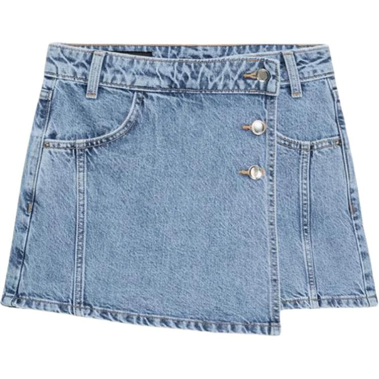 ZARA Джинсовые шорты среднего синего цвета для женщин - изображение 1