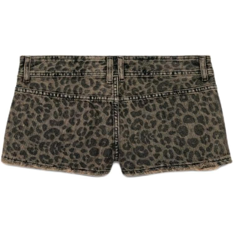 ZARA Trf Леопардовый принт Женские Джинсовые шорты - изображение 2