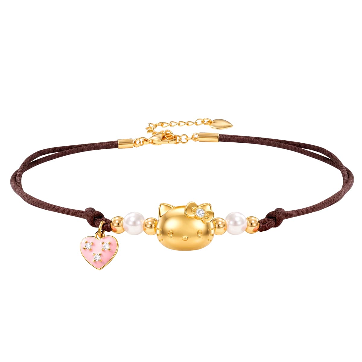 Браслет Sanrio x Hello Kitty Синтетический кубический цирконий Титановая сталь Браслеты Женские - изображение 1