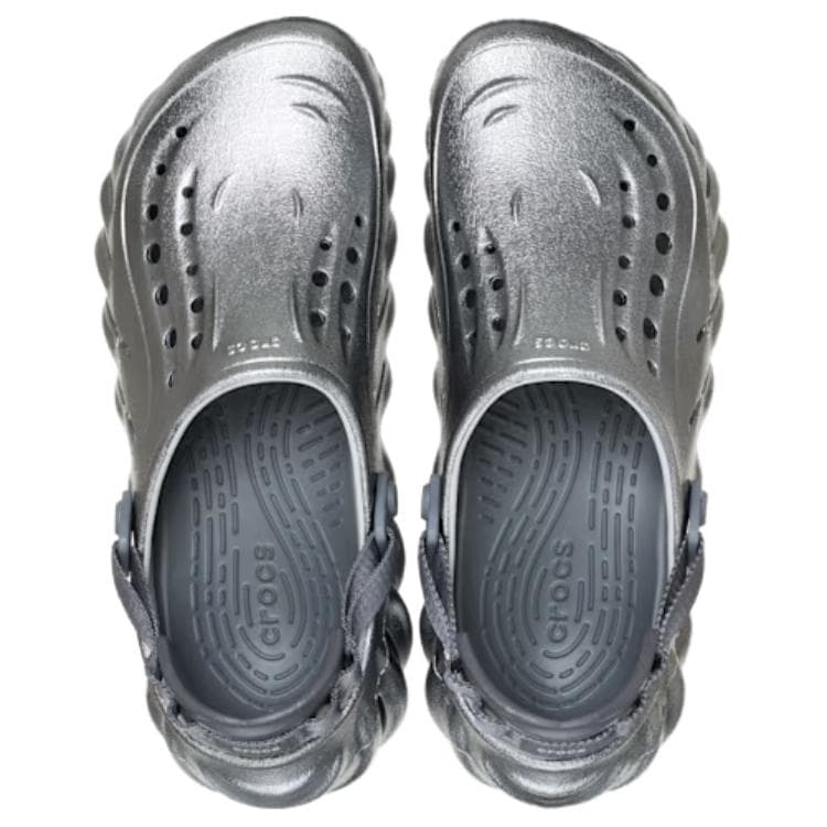Сабо Crocs Echo Clog Сабо из резины Унисекс Серебряный - изображение 3
