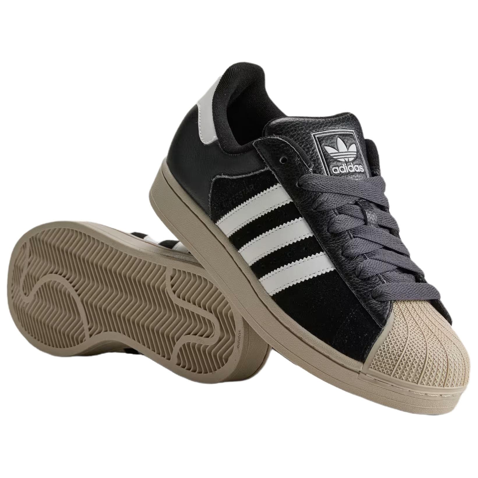Кроссовки Adidas Originals SUPERSTAR 2 Лоу-топы Скейтборд Обувь Унисекс Черный - изображение 3