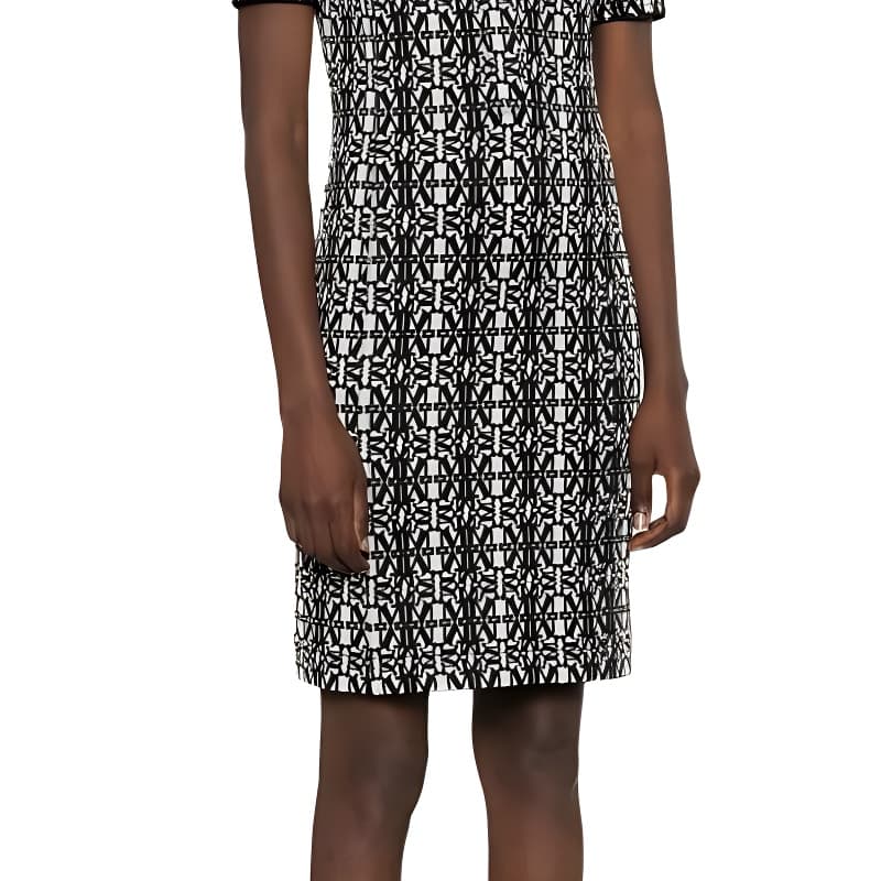 Платье MaxMara Короткое платье с короткими рукавами женское черное - изображение 6