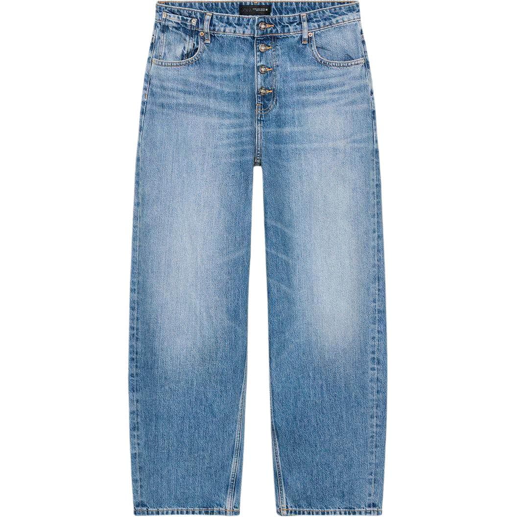 Джинсы ZARA Medium Blue Women's Jeans ZARA Средне-синие женские джинсы - изображение 1