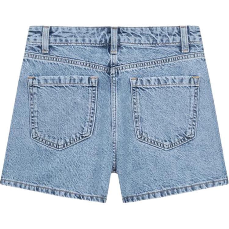 ZARA Джинсовые шорты среднего синего цвета для женщин - изображение 2