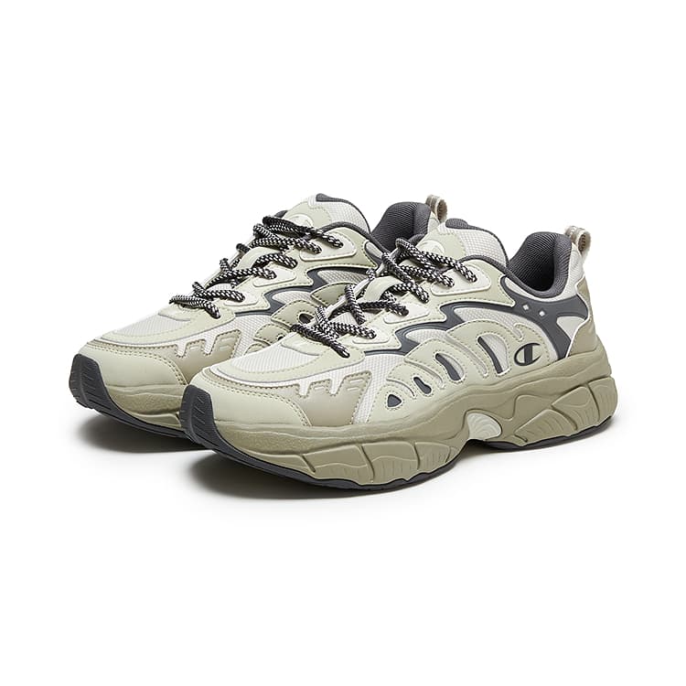 Кроссовки Champion Low Top Massive Sneakers Мужские Серый Зеленый Березовый Серебристый - изображение 3