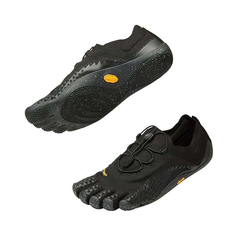 Кроссовки для спортзала Vibram FIVE Fingers Обувь Покрытие Легкий Быстросохнущий Низкий Верх Тренировочные Кроссовки Женские Черные - изображение 2