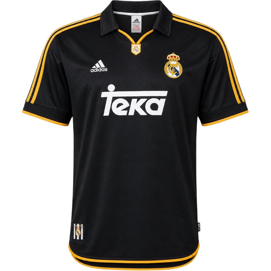 Adidas Real Madrid Real Madrid 99 00 Гостевая Футболка Мужская Черная - изображение 3