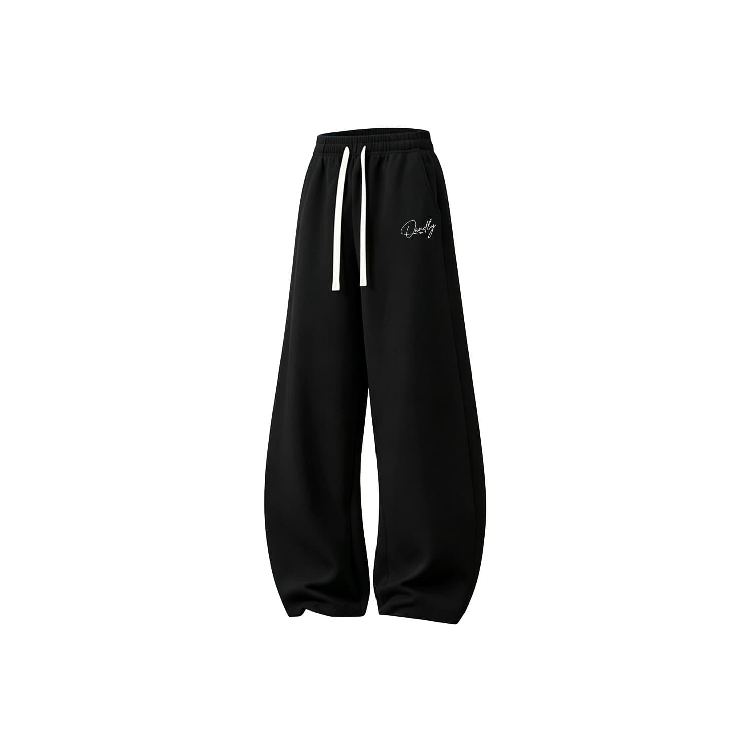 Штаны Q-AND Американский винтаж вышивка Люксовая уличная мода Основные Бренд Cleanfit Дышащий Универсальный Повседневный Коммутирование Драпированный Шаровары Вязаные свитшоты Унисекс - изображение 1