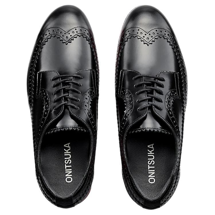 Onitsuka Tiger BROGUE Мягкий и Комфортный Повседневный Кожаный Туфли Женские Черные - изображение 4