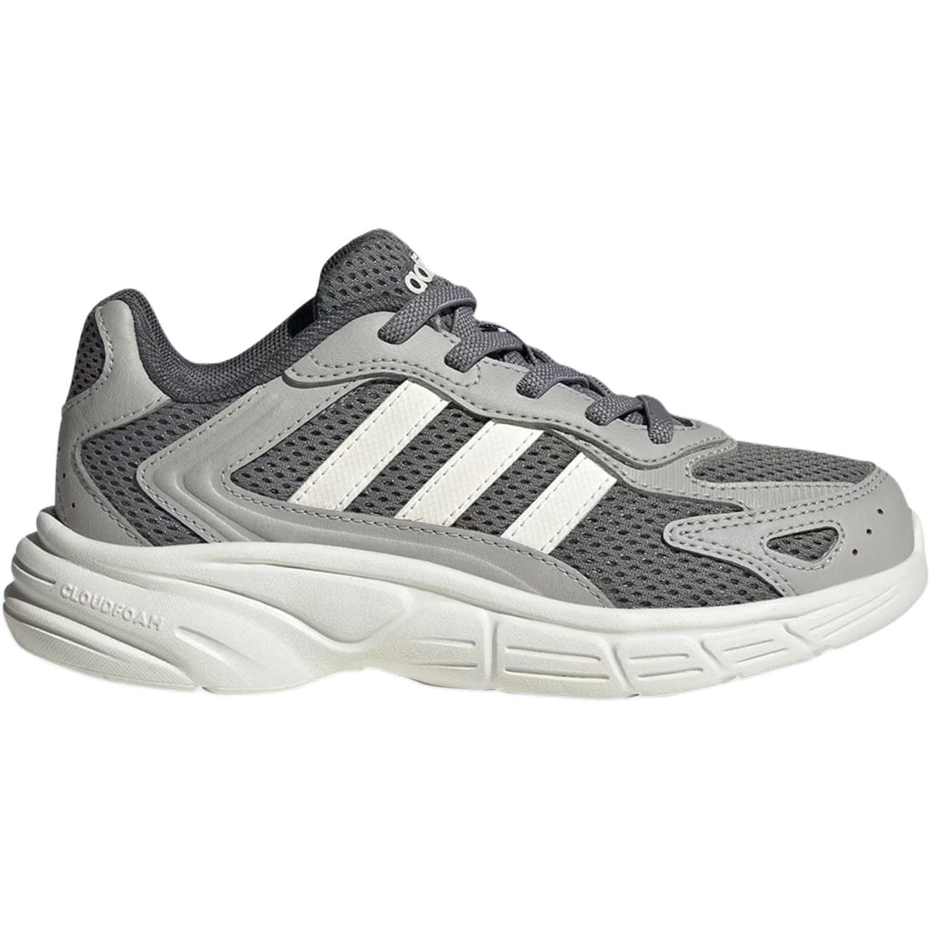Кроссовки Adidas ECLYPTIX 2000 Устойчивый к истиранию Дышащие Низкие Кроссовки для Бега Серый Белый Детские - изображение 2