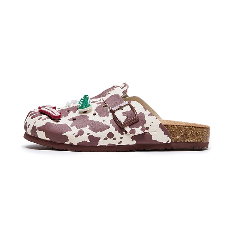 Сандалии Champion ЭВА Пластик Сабо Резина Стиль Обувь Birkenstock Унисекс Карамельный Коричневый Лён - изображение 1