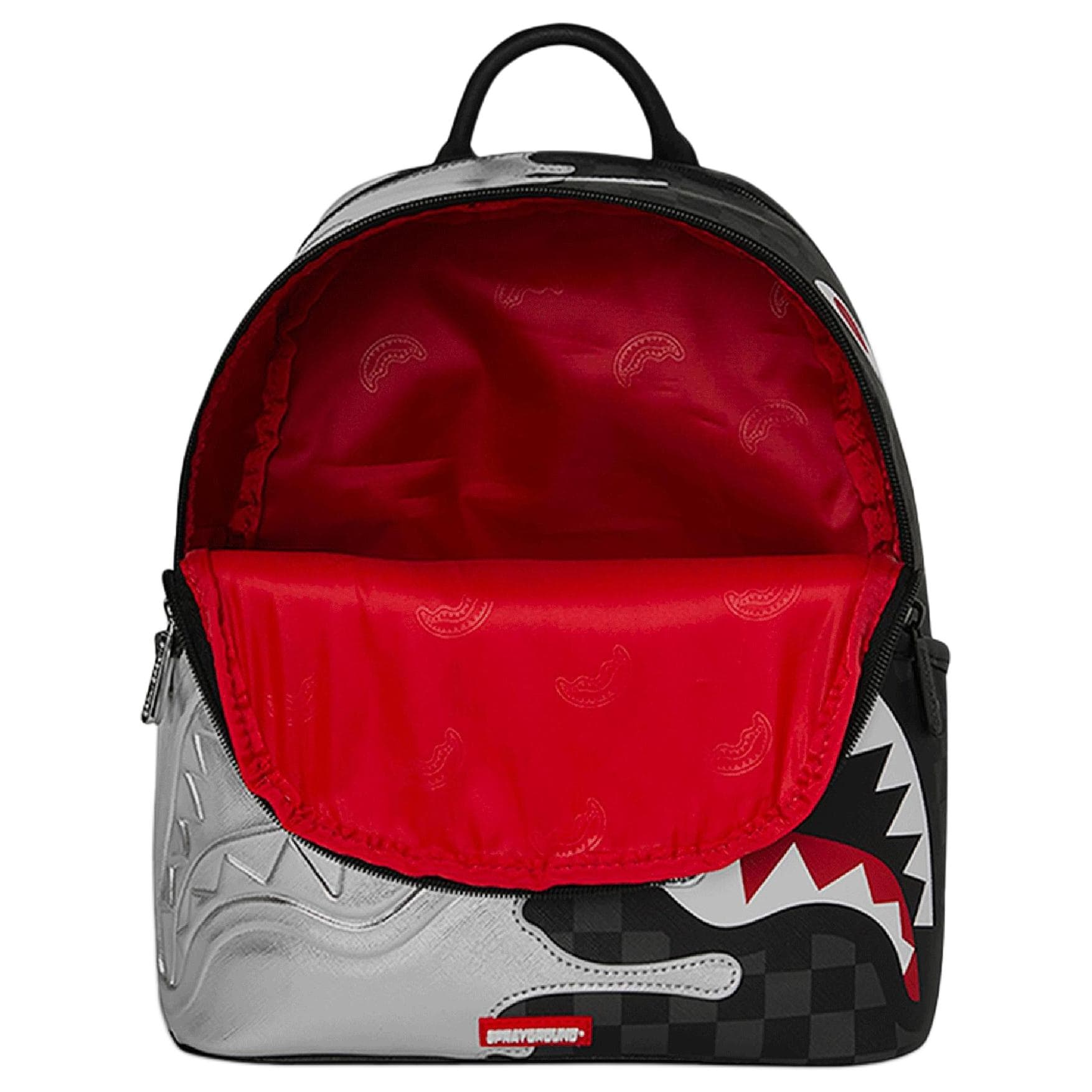 Рюкзак SPRAYGROUND Рюкзак из искусственной кожи унисекс черный серый - изображение 5
