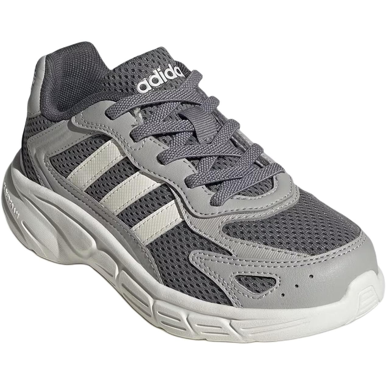 Кроссовки Adidas ECLYPTIX 2000 Устойчивый к истиранию Дышащие Низкие Кроссовки для Бега Серый Белый Детские - изображение 3