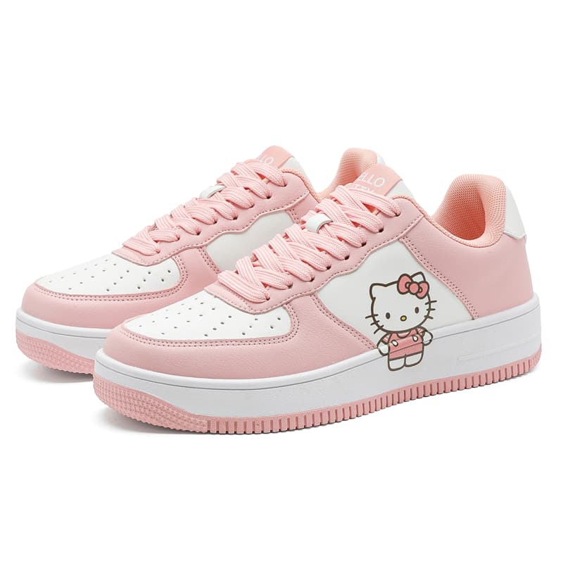 Кроссовки Sanrio Противоскользящая Износостойкая Дышащая Низкая Обувь для Скейтбординга Женская Розовая - изображение 2