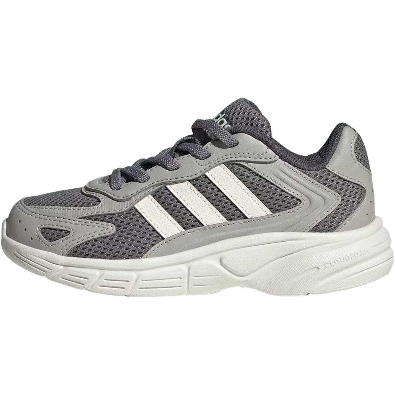 Кроссовки Adidas ECLYPTIX 2000 Устойчивый к истиранию Дышащие Низкие Кроссовки для Бега Серый Белый Детские - изображение 1