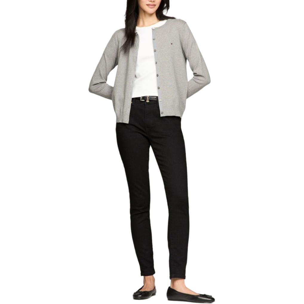 Кардиган Tommy Hilfiger Solid Button-Up Cardigan Sweaters Grey Heather - изображение 3