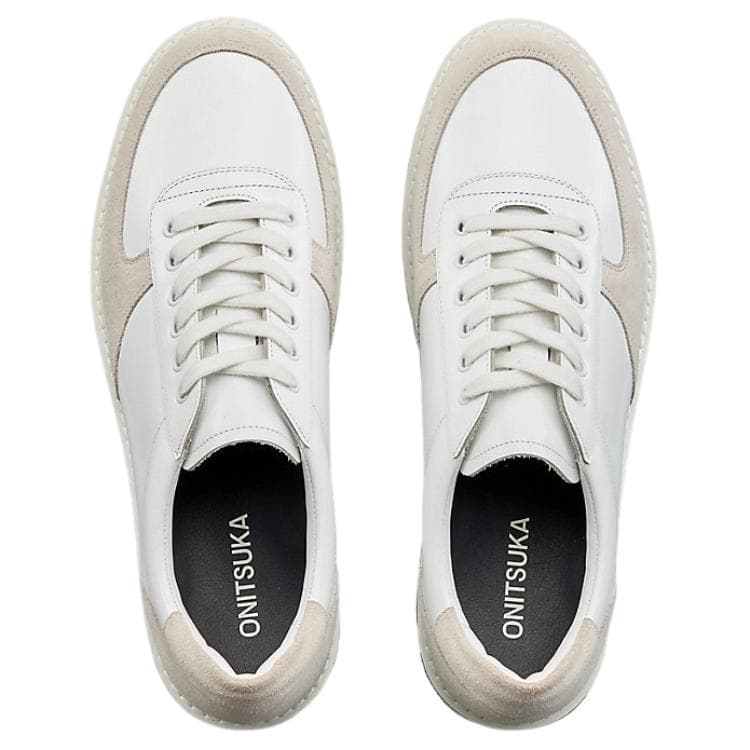 Onitsuka Tiger COURT S Кожа Повседневные кожаные туфли Унисекс Белый - изображение 4