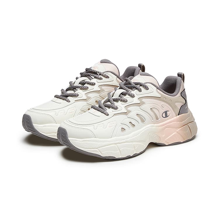 Кроссовки Champion Low Top массивные кроссовки женские Молочно-белый Бархат Светло-коричневый - изображение 3