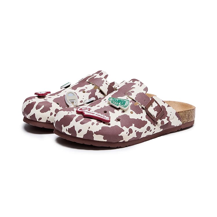 Сандалии Champion ЭВА Пластик Сабо Резина Стиль Обувь Birkenstock Унисекс Карамельный Коричневый Лён - изображение 3
