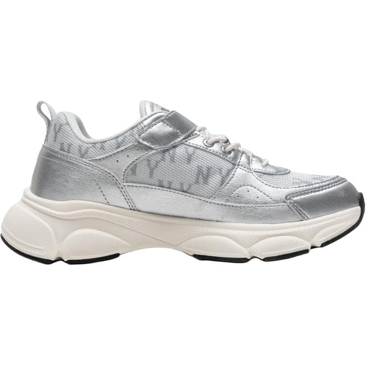 Кроссовки MLB Chunky Runner Fastball Аbrasion Resistant Низкие Кеды для Детей Lifestyle Серебристые Детские - изображение 2
