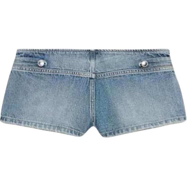 ZARA Blue Женские джинсовые шорты - изображение 2