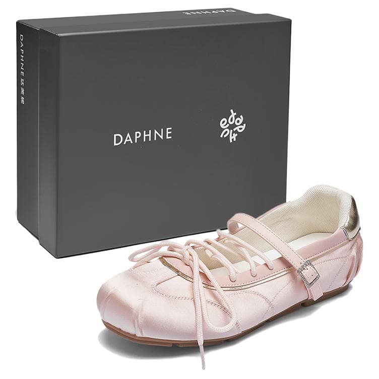 Daphne PU (полиуретан) текстиль грубый каблук туфли Мэри Джейн 3 см женские - изображение 2
